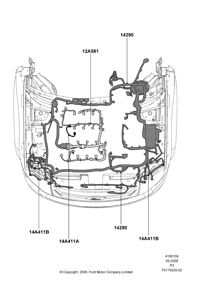09A - Wiring - Engine And Transmission, 3.5L 4V DOHC VCT SMPI V6 Gas; 02/MAY/2008-29/FEB/2012