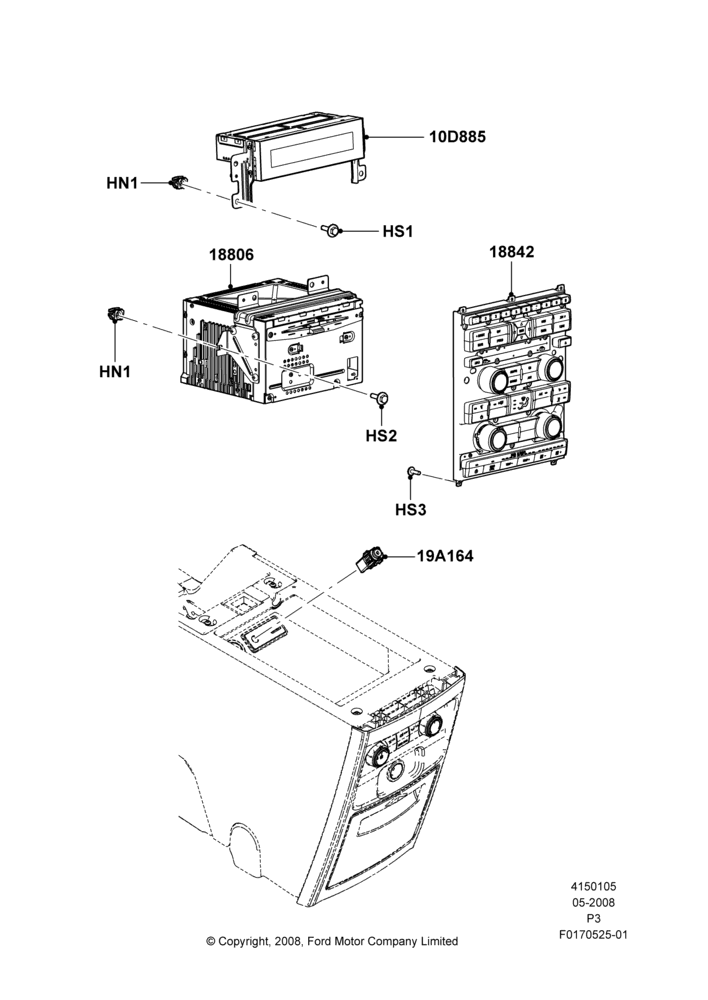05A - Audio Equipment - Original Fit, Less Navigation System, With 6 Speaker Sound System; 02/MAY/2008-06/JUL/2009