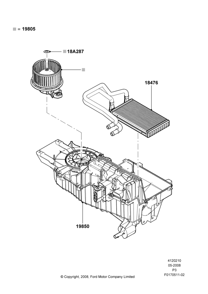 10A - Heater/Air Cond.Internal Components; 02/MAY/2008-06/JUL/2009