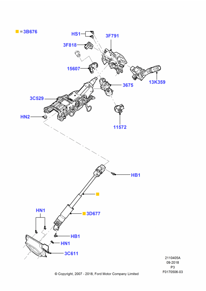 05A - Steering Column; 02/MAY/2008-10/MAY/2010