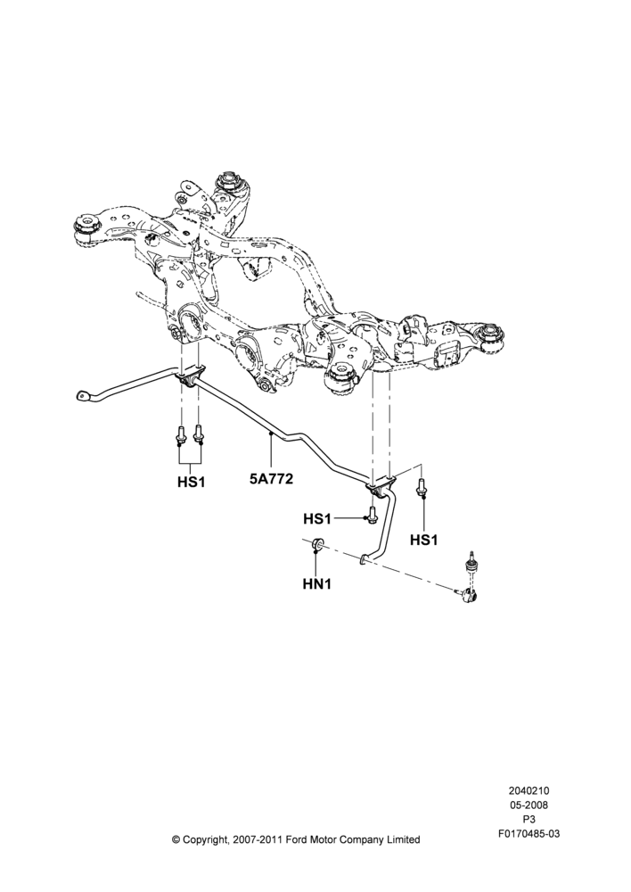 10 - Rear Cross Member & Stabilizer Bar; 02/MAY/2008
