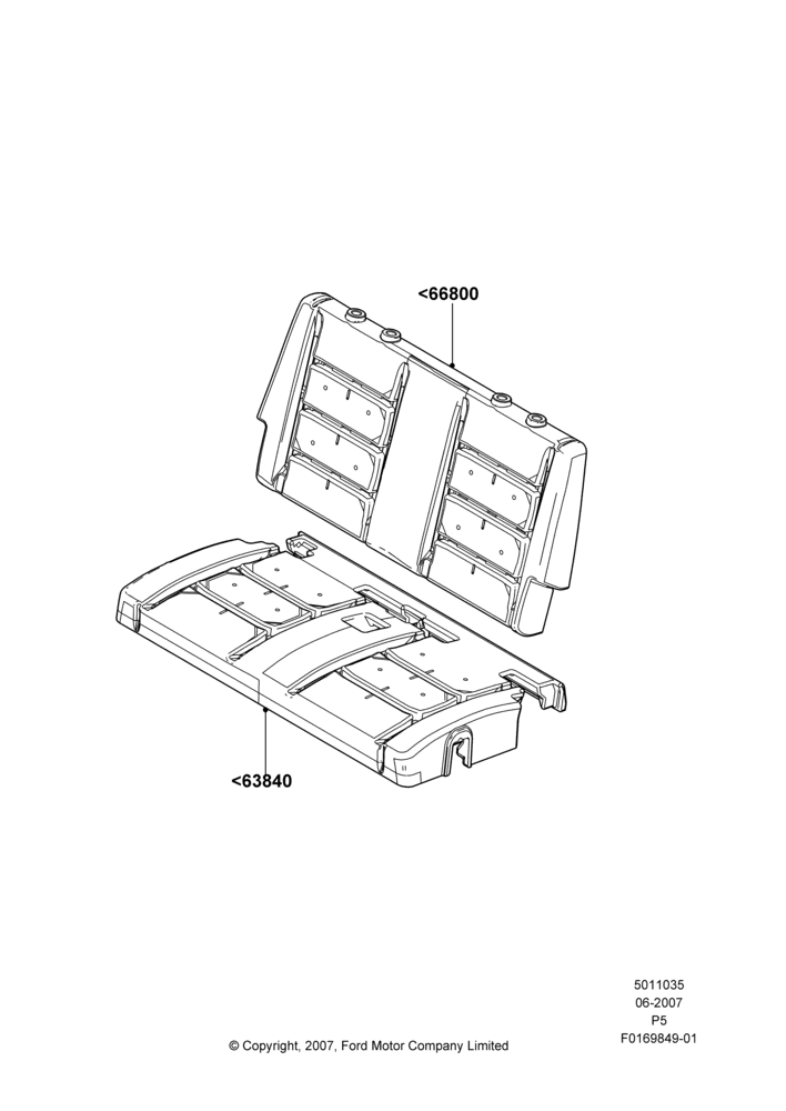 35E - Rear Seat Pads/Valances & Heating, With 3rd Row Full Bench Seat; 18/JUN/2007-15/JUN/2009