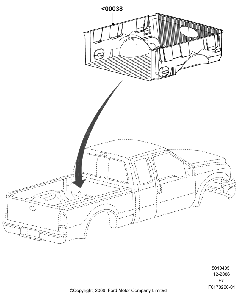 05XE - Pick Up Box/Tailgate and Tonneau, Sport Liner; 18/DEC/2006-12/FEB/2010
