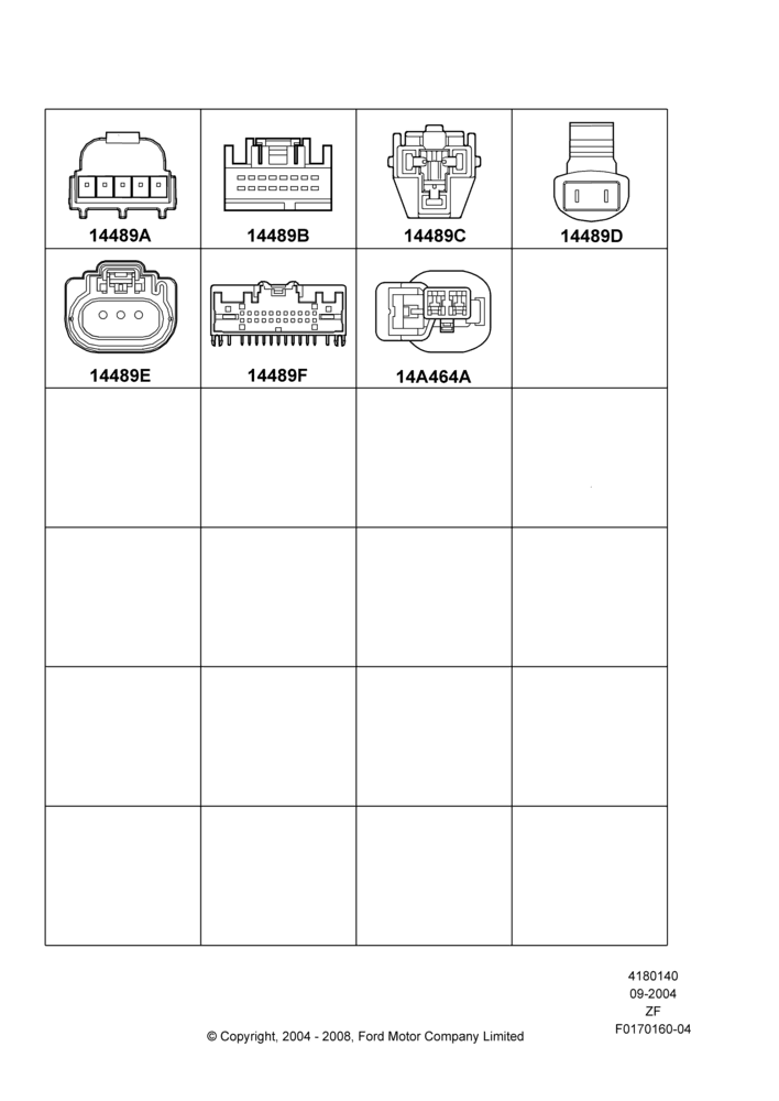 40D - Wiring Connectors, Page D; 07/SEP/2004-22/MAR/2010