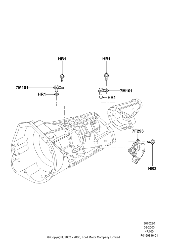 Transmission Modules and Sensors, E4OD(4R100)