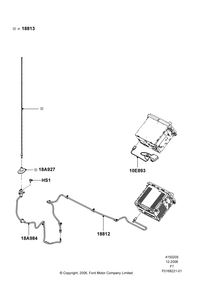 05C - Antenna, AM/FM Str/CD/Clk/Navig System, Analog Audio Broadcast; 18/DEC/2006-16/SEP/2008