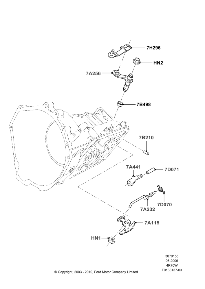55C - Transmission Control Mechanisms, 4R70/4R75 W/E 4 Speed Trans; 19/JUN/2006-26/SEP/2011