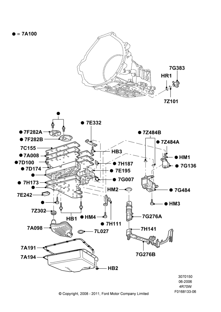 50D - Valve Body And Main Control, 4R70/4R75 W/E 4 Speed Trans; 19/JUN/2006-21/JUL/2008