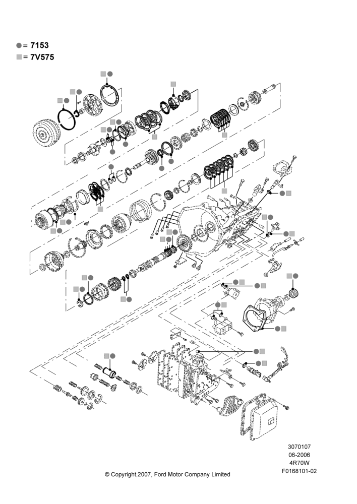 07C - Automatic Transmission Gasket Kits, 4R70/4R75 W/E 4 Speed Trans; 19/JUN/2006-26/SEP/2011