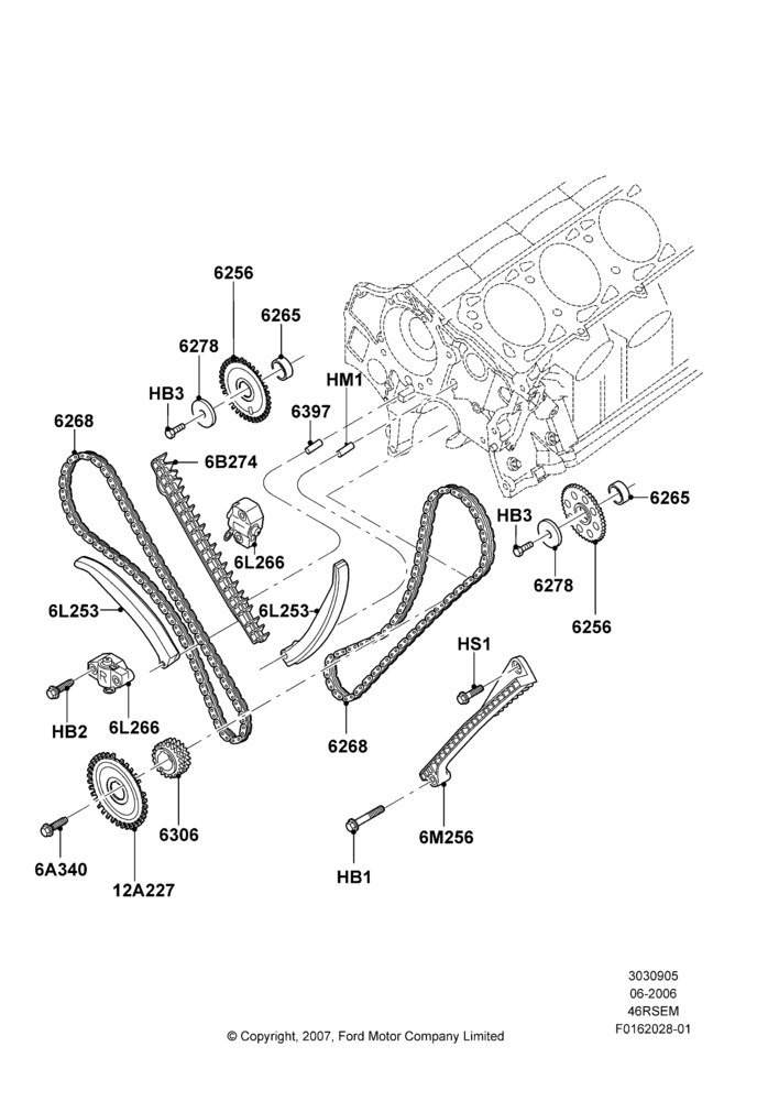 05C - Timing Gear, Romeo 4.6 SOHC EFI; 19/JUN/2006-26/SEP/2011