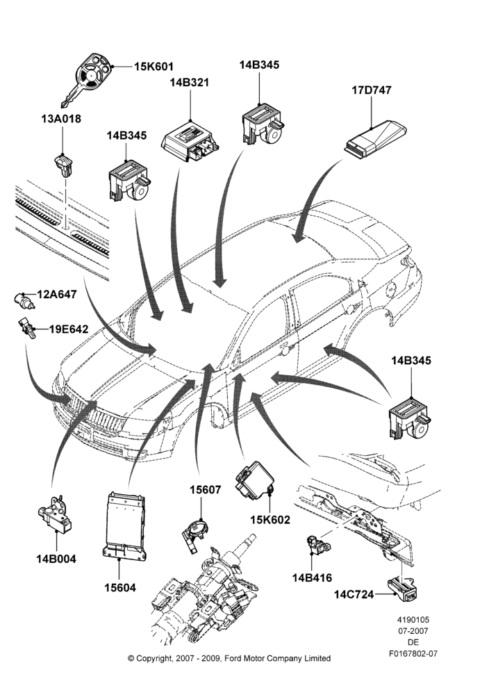 05D - Vehicle Modules and Sensors, Lincoln Division Derivative; 16/JUL/2007-04/FEB/2009