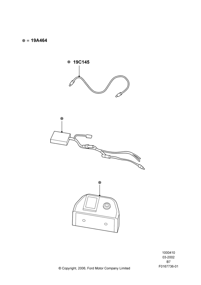10XA - Audio Equipment - Accessory, Less AM/FM Str/CD/Clk/Navig System, Trip Tunes Kit; 18/MAR/2002-02/AUG/2006