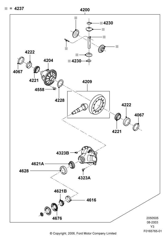05C - Components - Rear Axle Diff & Carr., 22000 LB. GVW; 04/AUG/2003-19/JAN/2010