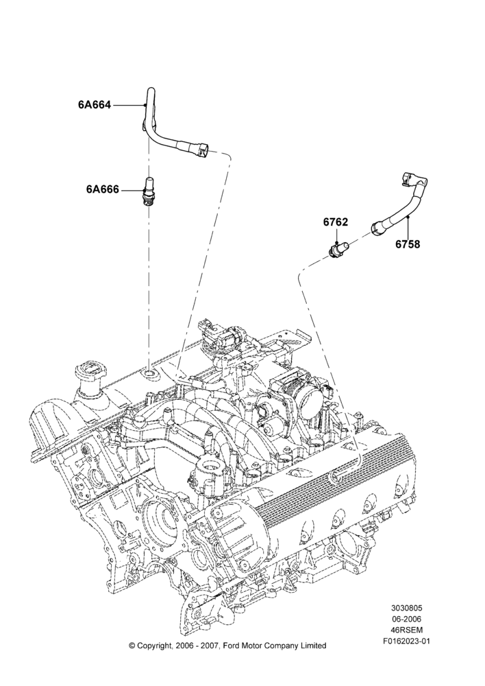 05E - Emission Control - Crankcase, Romeo 4.6 SOHC EFI; 19/JUN/2006-26/SEP/2011