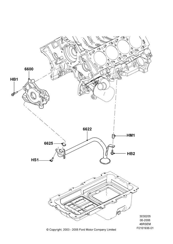 05C - Oil Pump, Romeo 4.6 SOHC EFI; 19/JUN/2006-26/SEP/2011