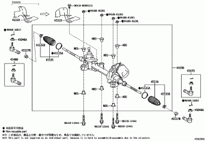 Рейка рулевая