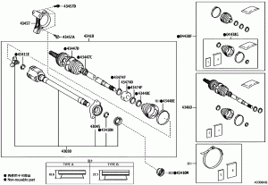 Передние привода (шрус)