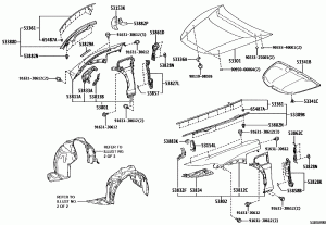Капот и передние крылья