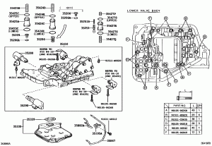 Клапанный механизм и масляный фильтр (акпп)