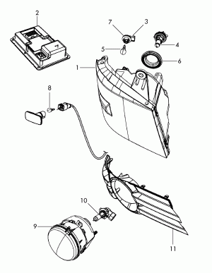Фара противотуманная