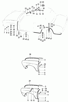 Лючок бензобака, составляющие