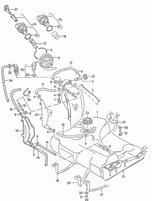 Бак топливный, составляющие