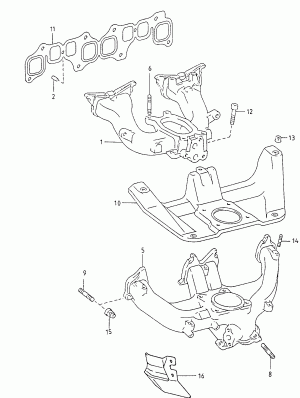 Прокладки, уплотнители системы подачи воздуха