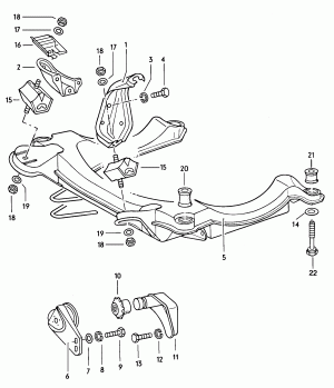 Подрамник передний, задний