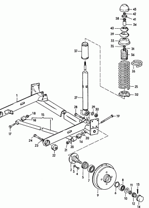 Балка задняя