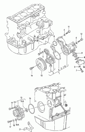 Насос  помпа системы охлаждения ДВС