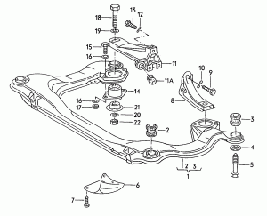 Крепление трансмиссии