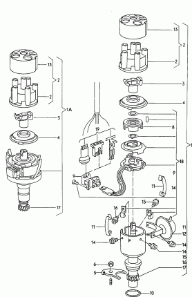 Распределитель зажигания трамблер