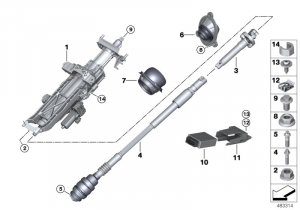 Рулевая колонка с электропр./доп.детали