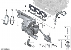 Турбонагнетатель со смазкой