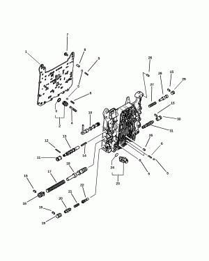 COMPONENTS, VALVE BODY - #1 [EF7 + DG1]