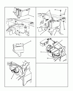 BATTERY TRAY AND CABLES