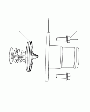 THERMOSTAT AND RELATED PARTS 3.7L, 4.7L, 5.7L