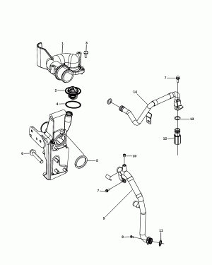 THERMOSTAT AND RELATED PARTS DIESEL
