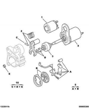 Щеточный узел стартера