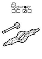 Axle housing, rear 1