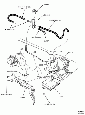 MANIFOLDS, THERMOSTATS & EMISSION PARTS-Manifold assembly vacuum outlet