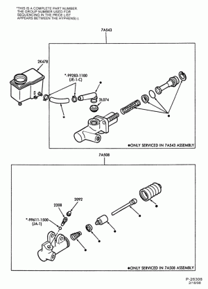 EXTERNAL PARTS-Hydraulic clutch system - clutch release and master cylinder-All