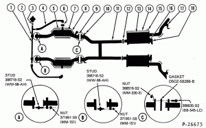 (DT) ALL EXC. CALIF. (DUAL EXHAUST) -- 2 U/B