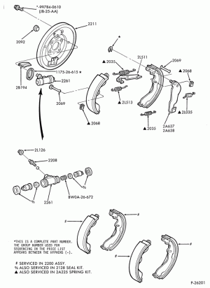 BRAKES-Brake cylinder assembly - rear