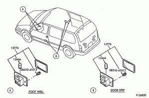 LAMPS-Door step lamp assembly-DM