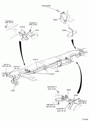 Глушитель  задняя часть системы ОГ
