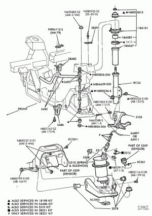 FRONT SUSPENSION-Arms, shock absorbers, spindles and stabilizer