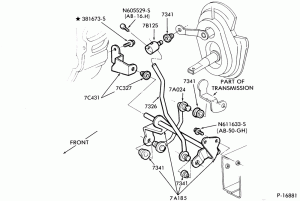 C5 TYPE - EXTERNAL PARTS-EXTERNAL PARTS - transmission shift controls-A,MA