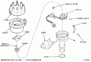 DISTRIBUTOR AND IGNITION SYSTEM-Distributor - 8 cyl. 302 (5.0L)