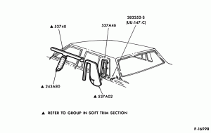 ROOF-Roof pads and related parts- w/full vinyl roof